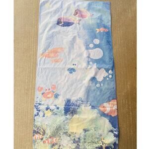 Vintage 2000 Blues Clues Viacom TV Show Beach Bath Towel Fish Sea Ocean Scuba